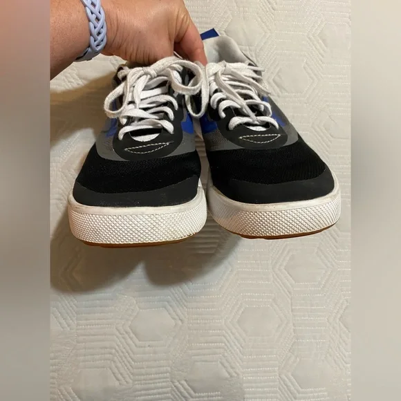 Vans Men’s Ultra Range Sneakers Black/ Gray with Blue detail Size 10.5 - Picture 8 of 9
